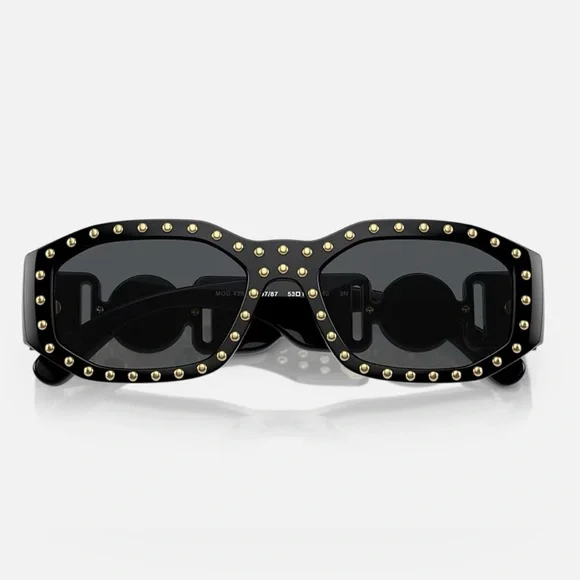 Versace Medusa Biggie Studded Sunglasses - Picture 15 of 15